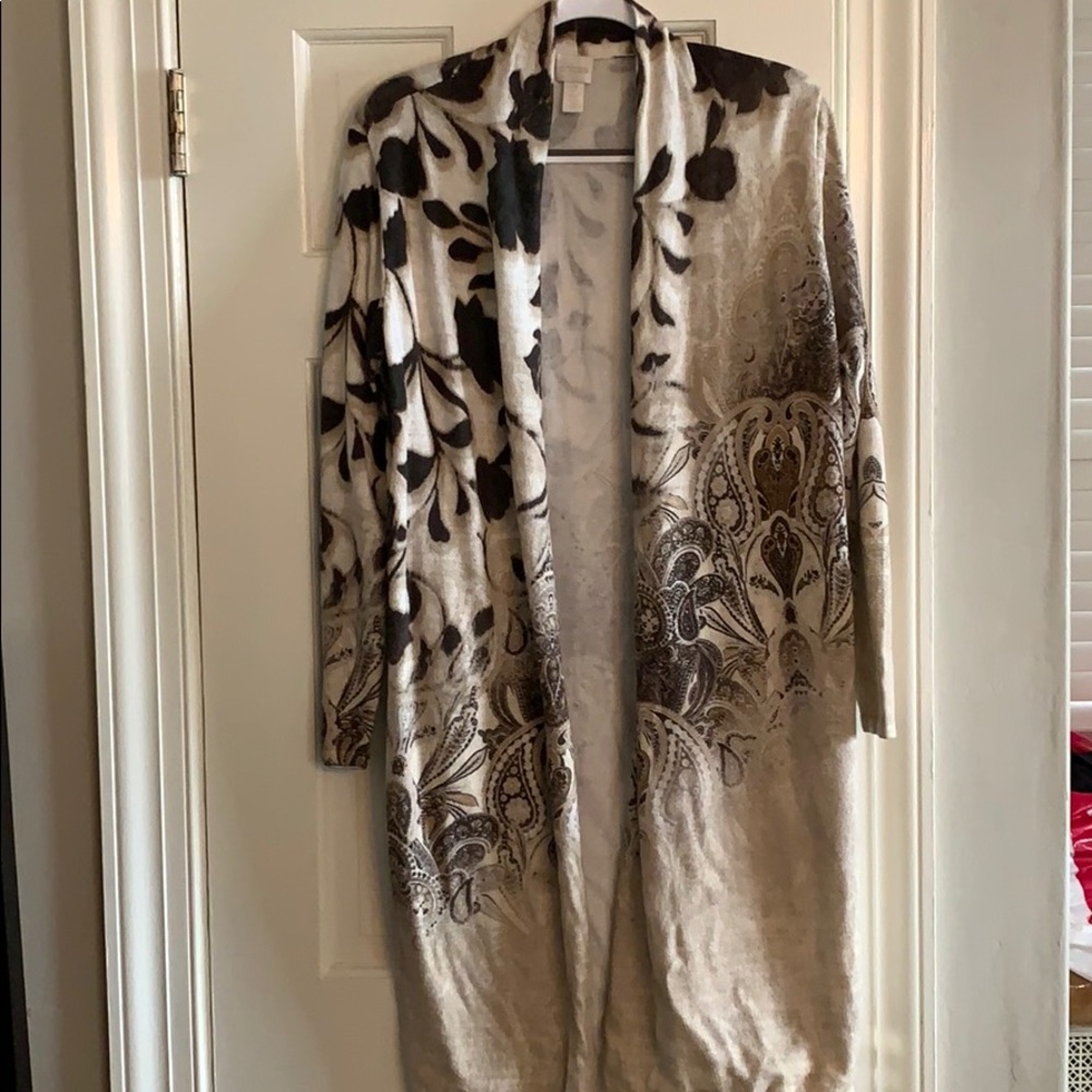 Chico’s Long Cardigan. Size 2